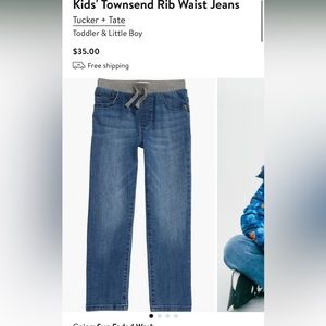 Tucker and Tate kids Townsend rib waist jeans. Size 18m. Like new